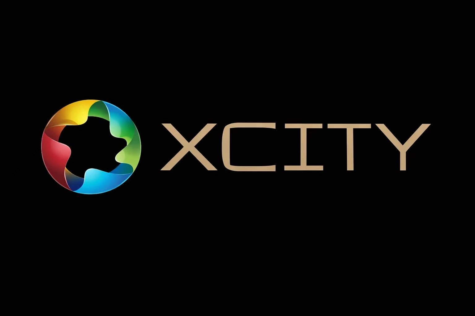 Xcity 横版 · 暗底金字